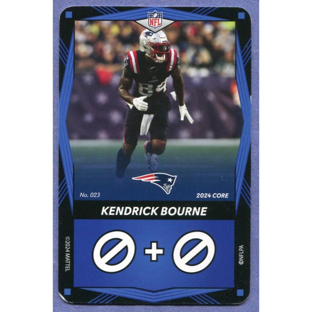 2024 Uno Elite Football Card Blue #23 Kendrick Bourne